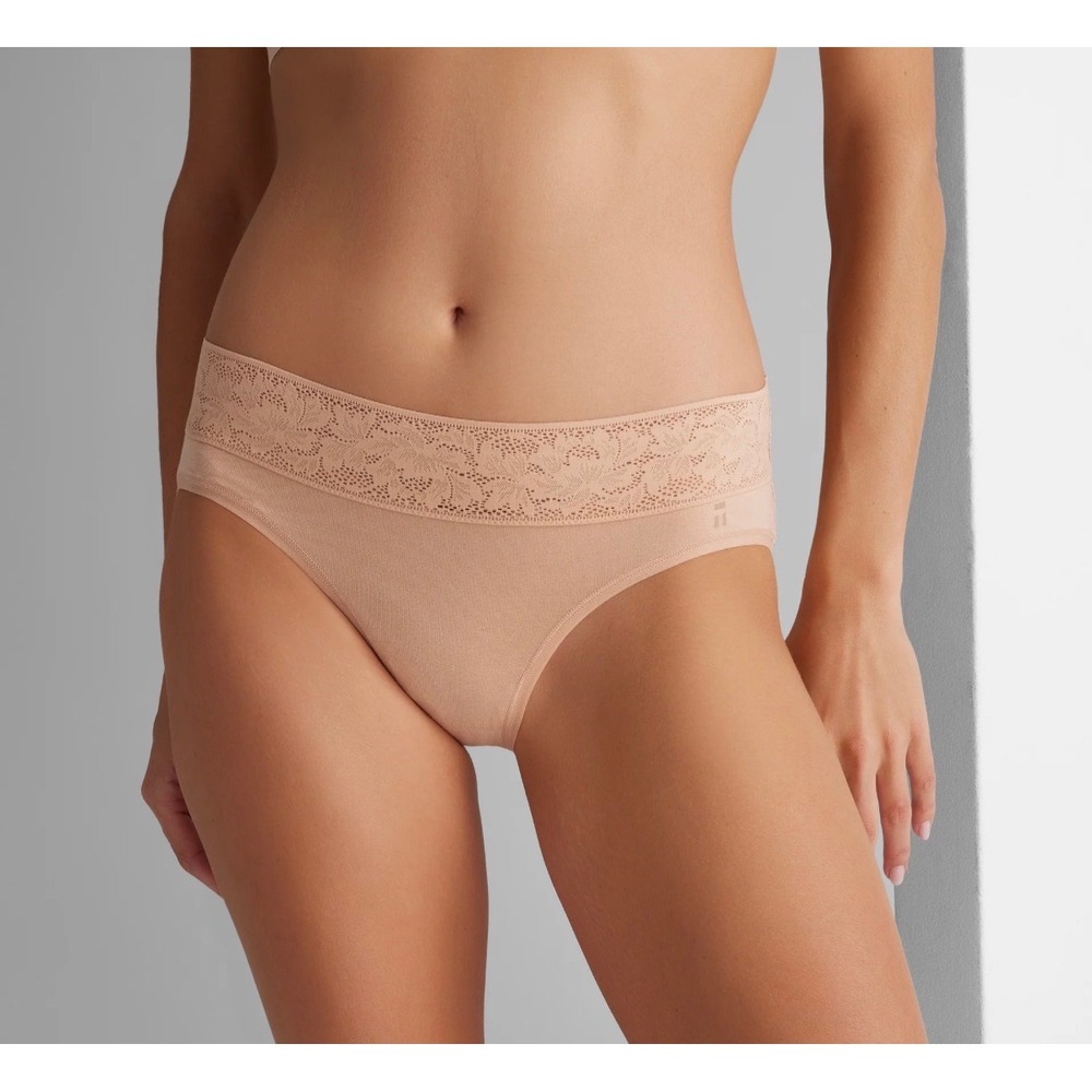 Tommy John Second Skin Brief with Lace Waist – Maple Sugar – Women's Large NWT